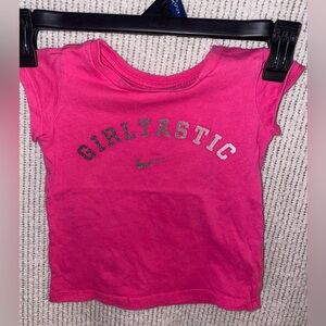 Nike Kids Pink 'Girltastic' Short Sleeve Tee